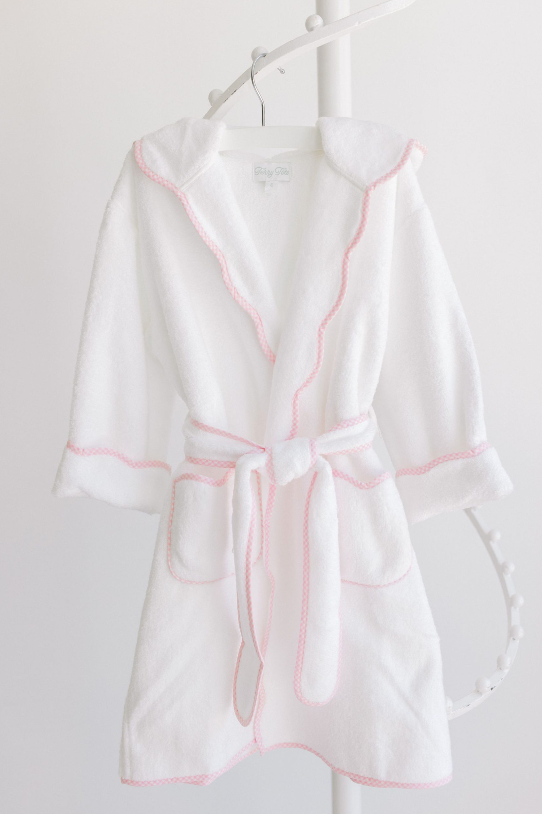 Pink Gingham Bathrobe