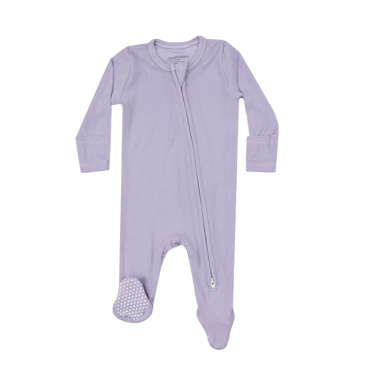 Solid Winsome Orchid 2 Way Zipper Footie