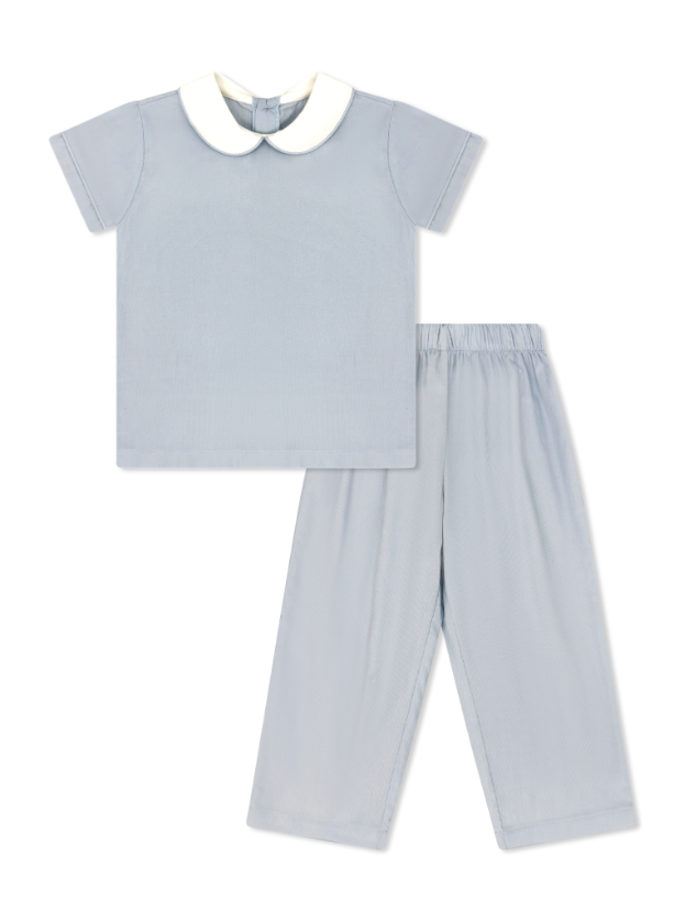 Sibley Pant Set - Princeton Blue Cord (Toddler)