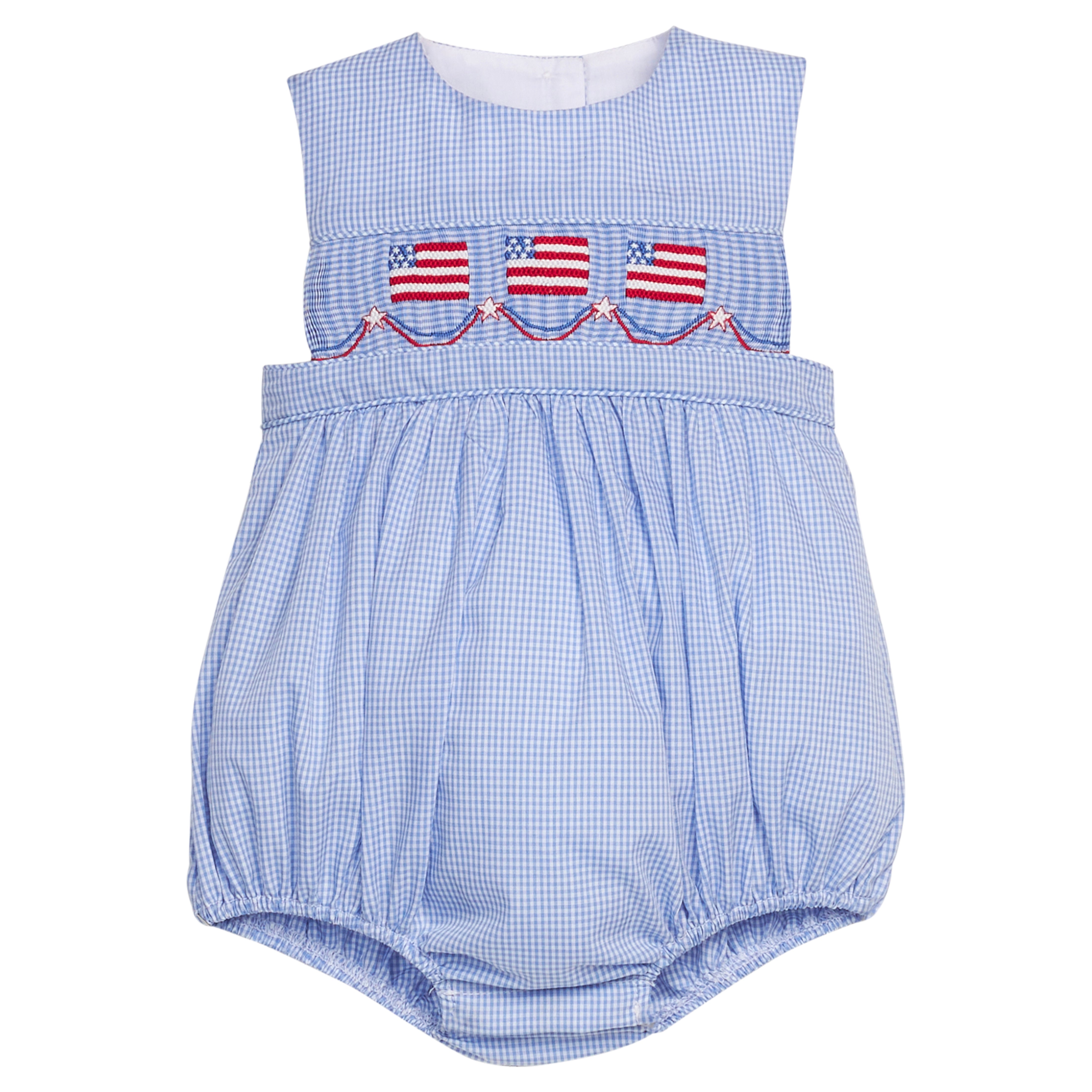 Flags Smocked Apron Bubble
