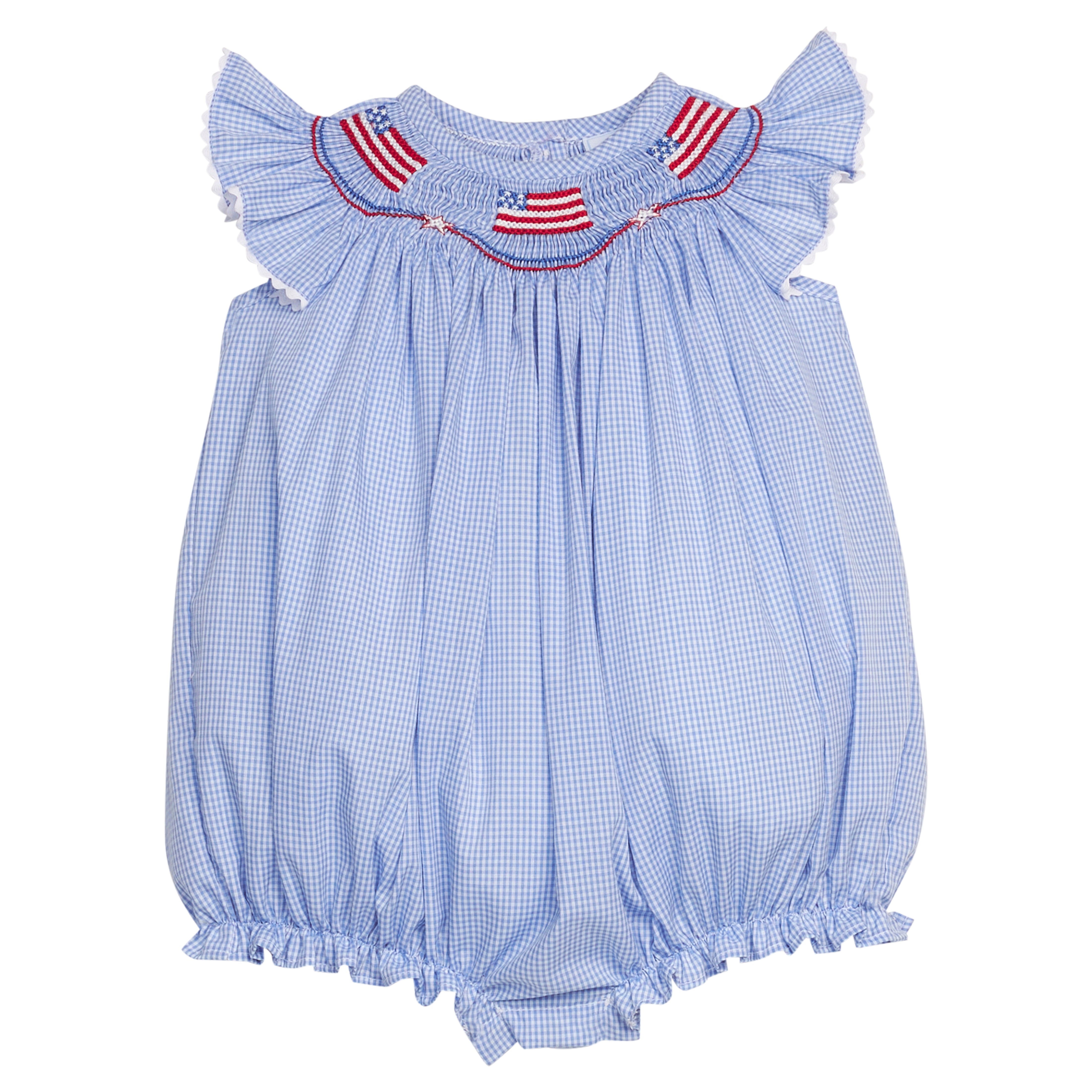 Flags Smocked Bishop Bubble