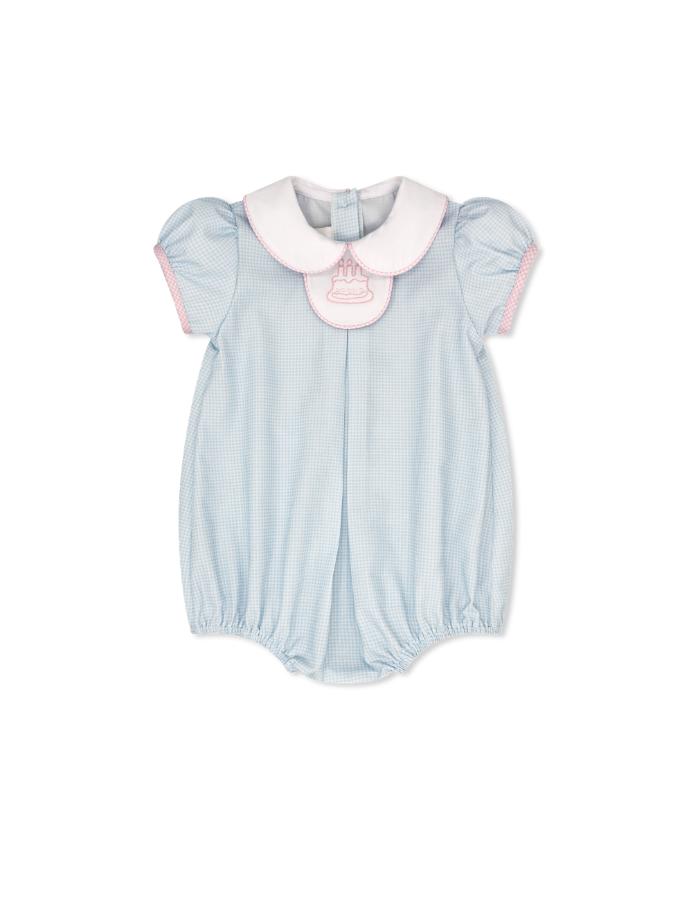 Timeless Tab Bubble - Baby Blue Minigingham (Infant)