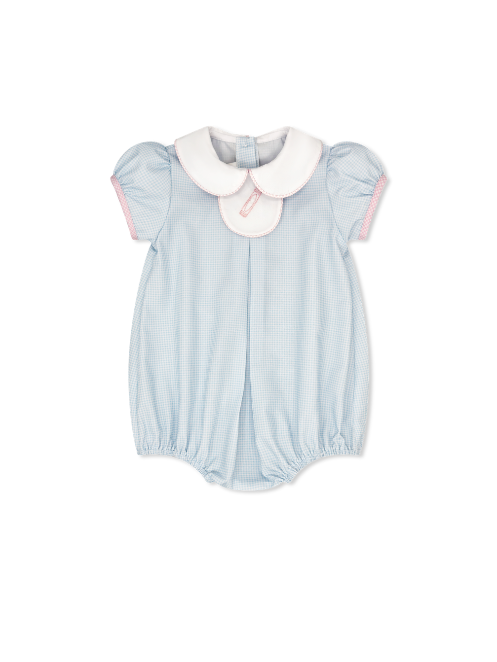 Timeless Tab Bubble - Baby Blue Minigingham (Infant)