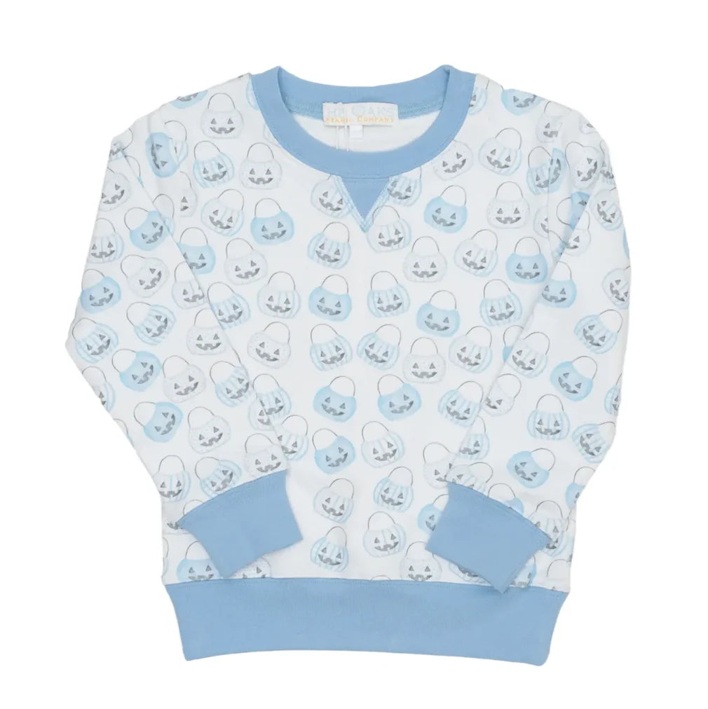 Blue Trick Or Treat Sweatshirt