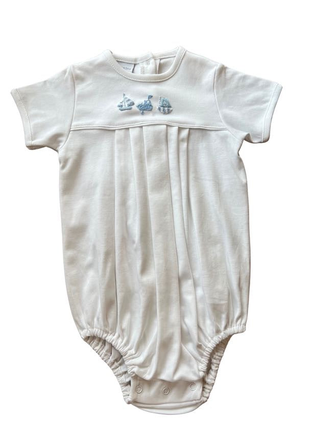 Blue Three Little Boats Bubble