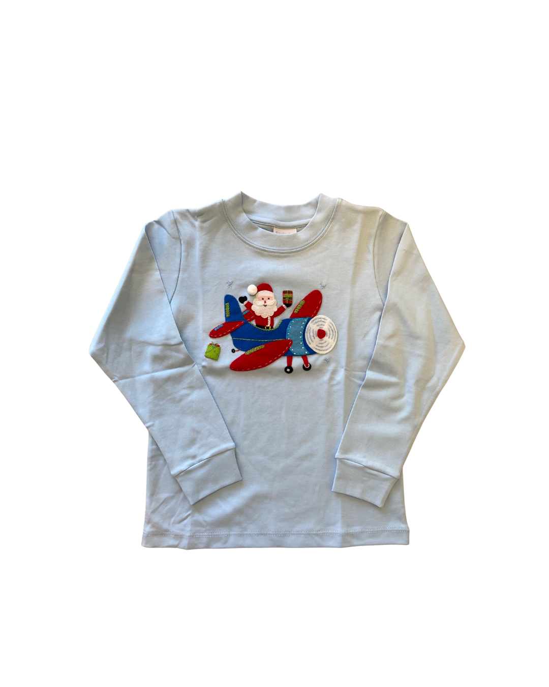Santa Flying Crew Neck Shirt