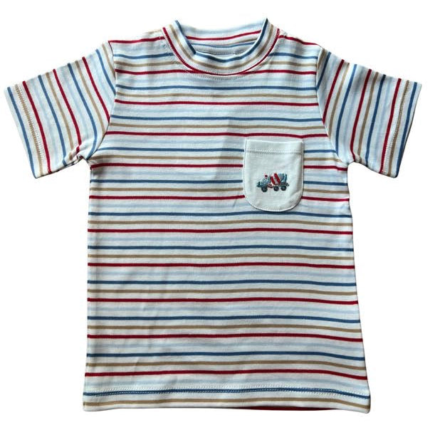 Multi Stripe Mini Mixer SS Tee
