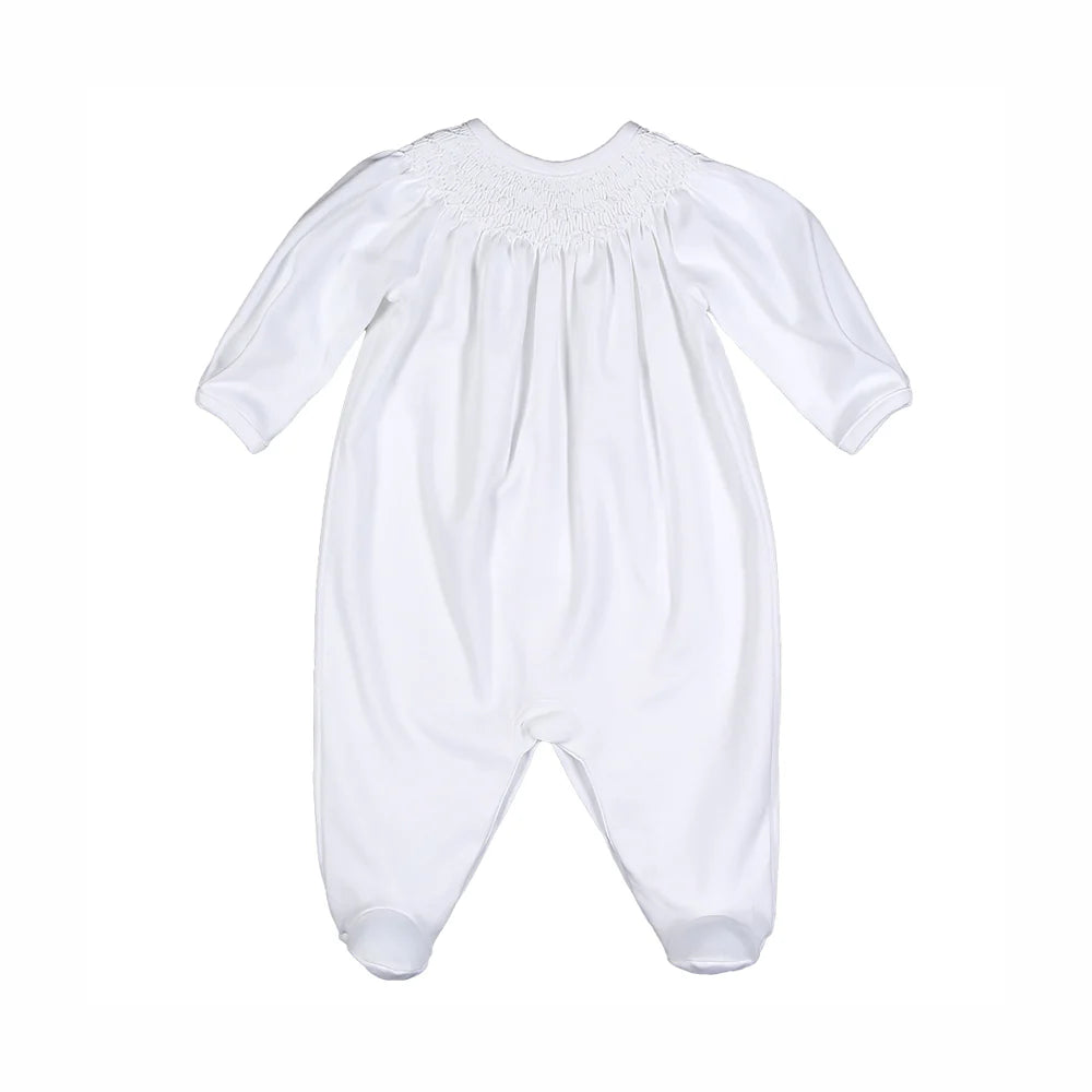 White Hand Smock Bishop Pima Footie