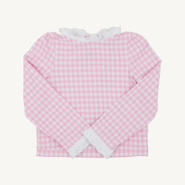 Pink Gingham Winnie's Wave Spotter Swim Shirt