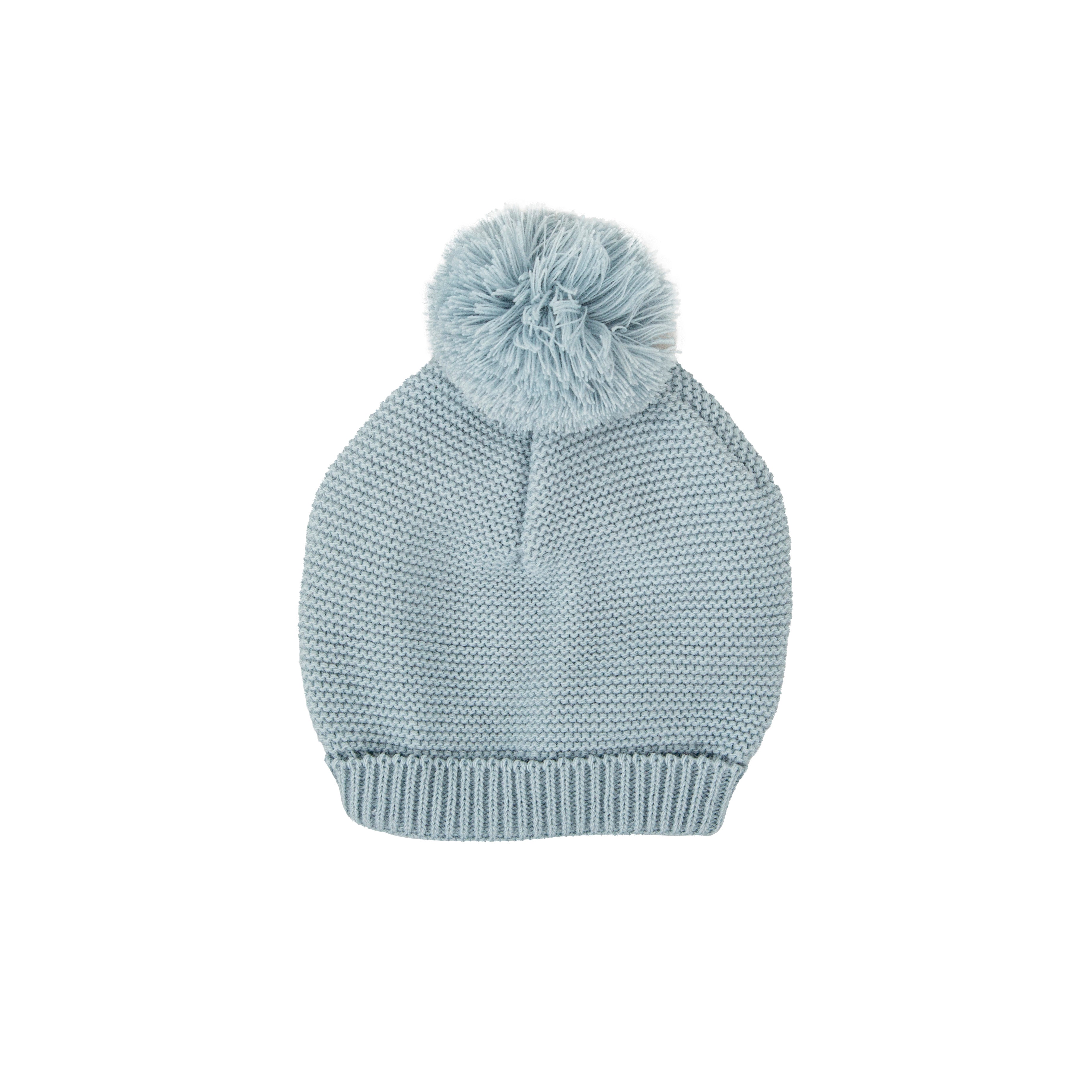 Blue Knitted Babygrow and Bonnet