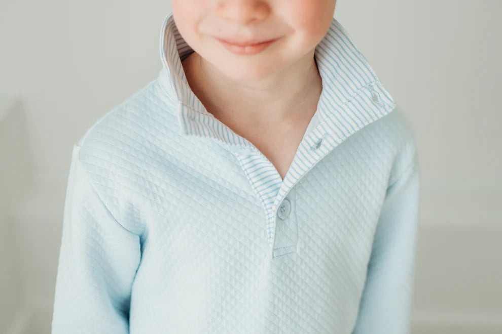 Blue Quilted Pullover (Toddler)