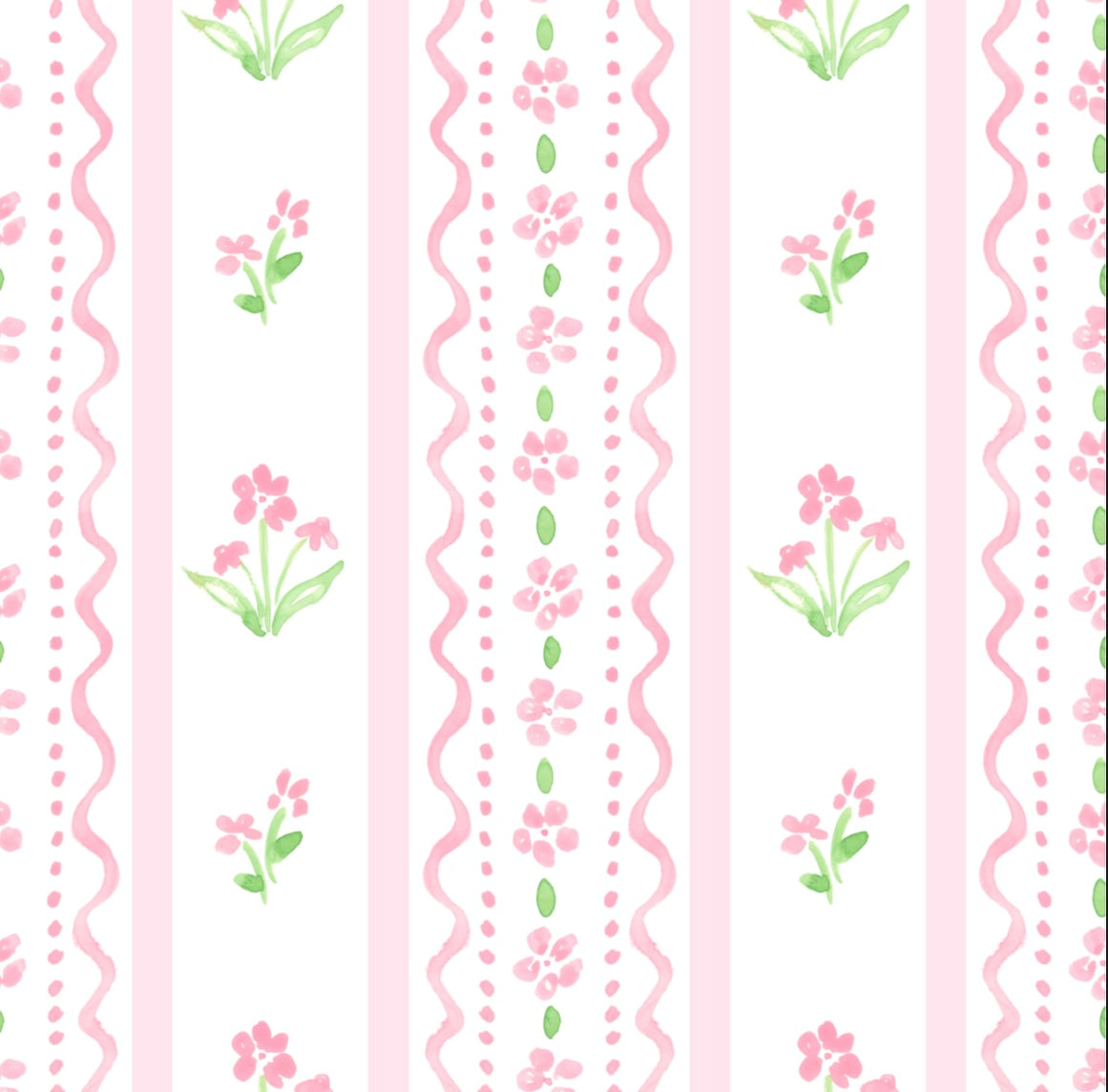Pink Floral Scallop Poppy Bloomer Set (Baby)