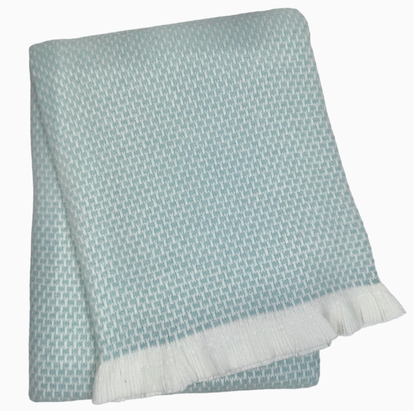Fringed Grain of Rice Baby Blanket
