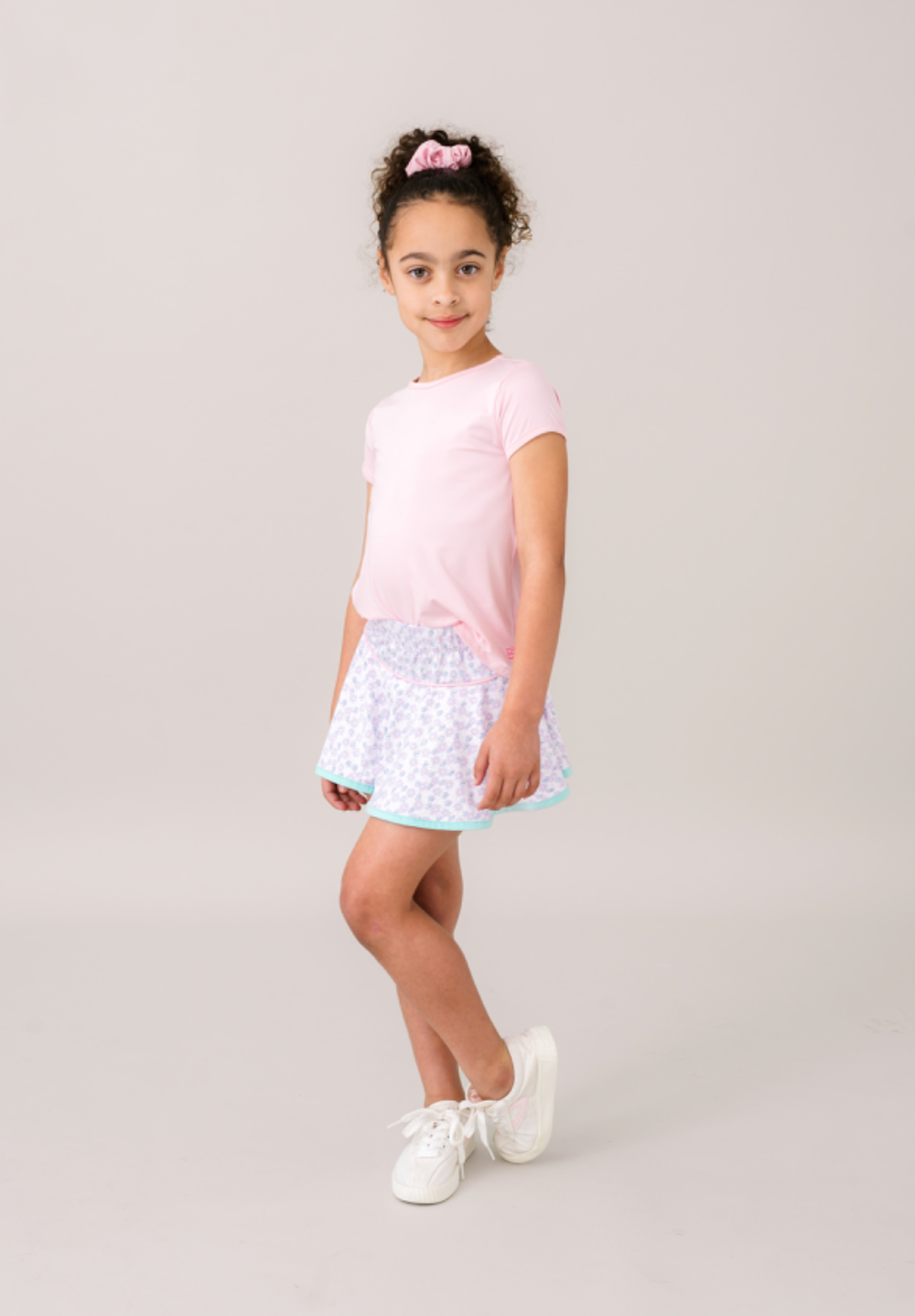 Bridget Basic Tee - Cotton Candy Pink (Big Kid)