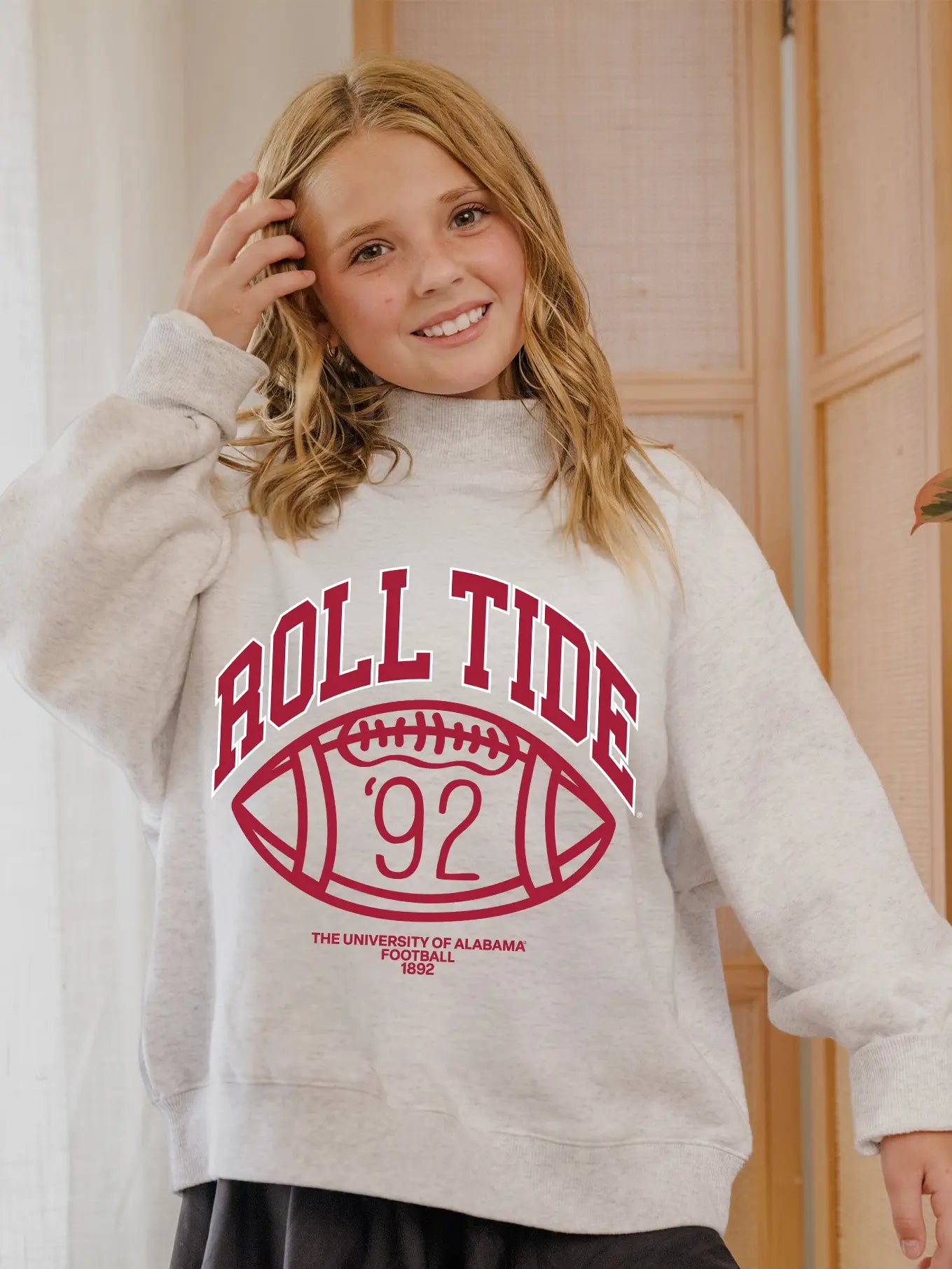 Bama Campus Classic Mock Neck Sweatshirt