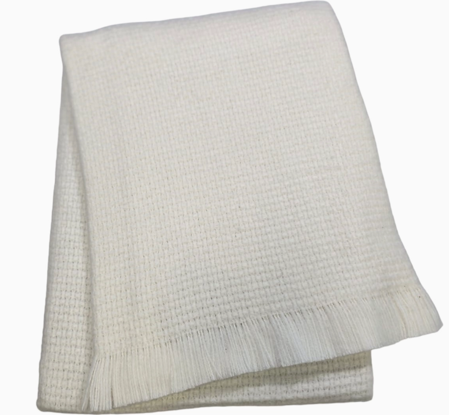 Fringed Grain of Rice Baby Blanket
