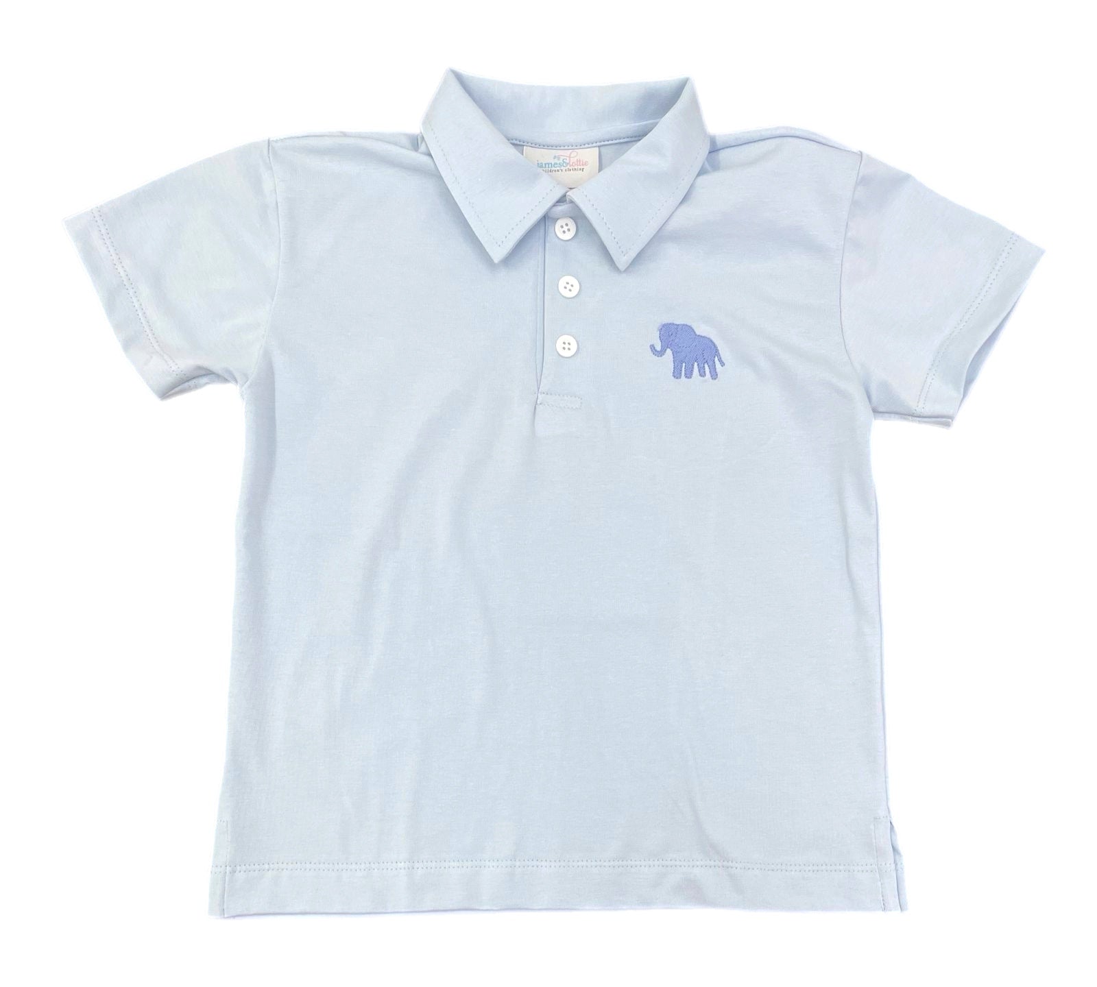 Zoo-pendous Blue Polo with Elephant (Kid)