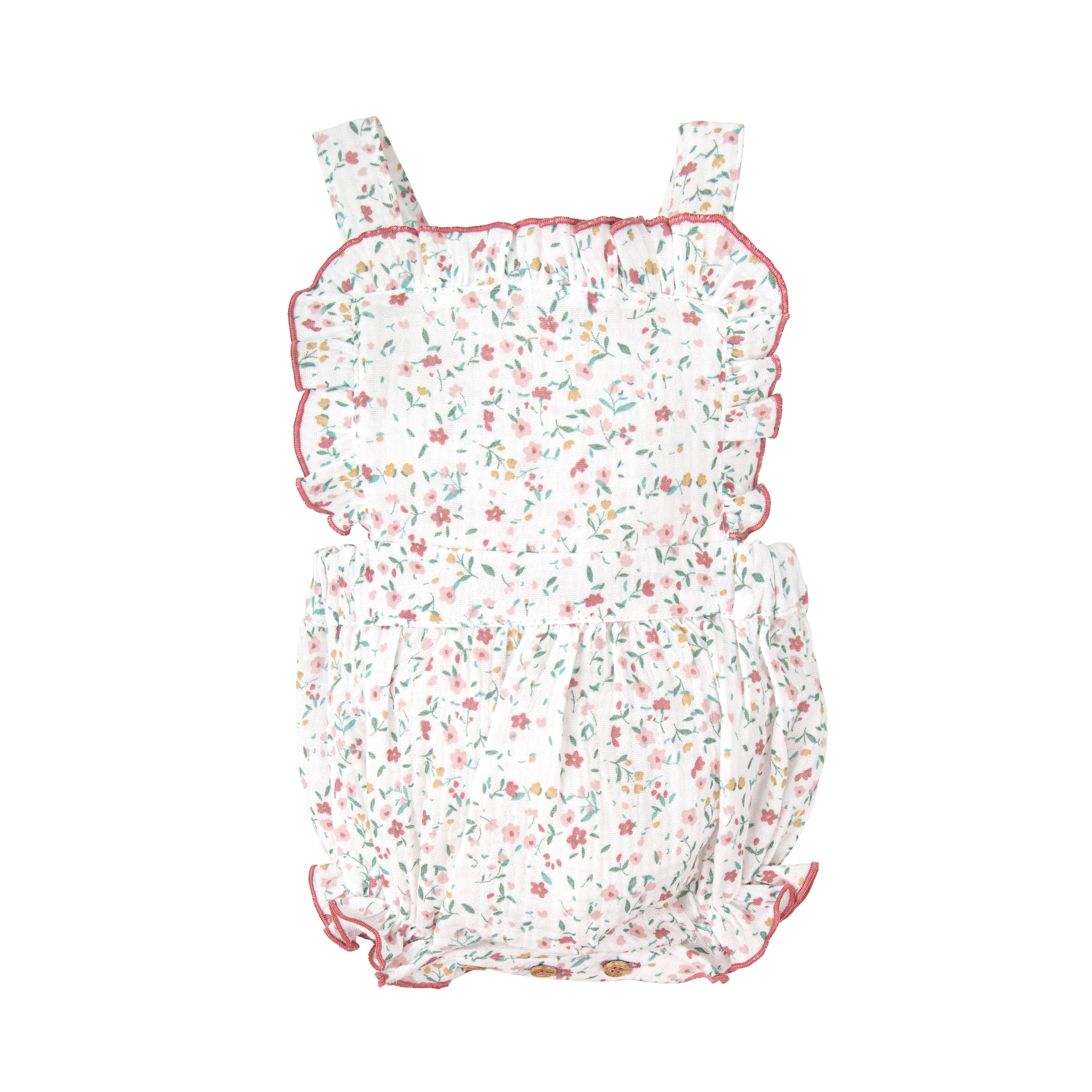 Cotton Floral Woven Romper (Baby)