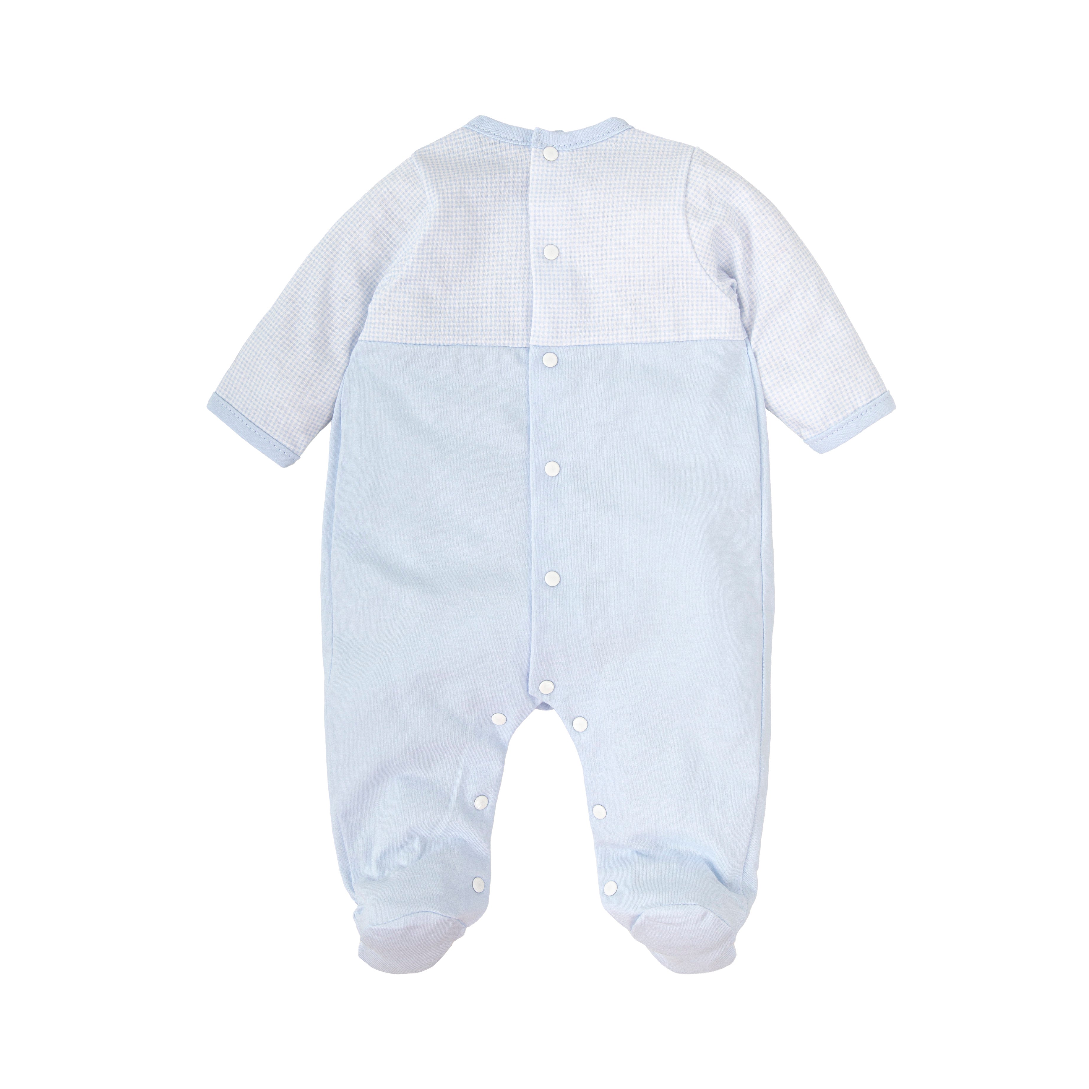 Blue Gingham Block Footie (Baby)