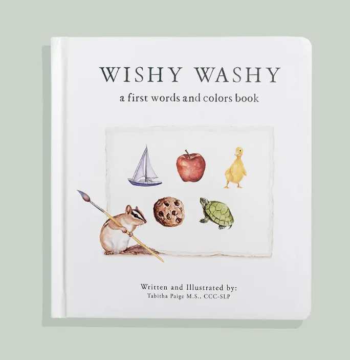 Wishy Washy: A Board Book of First Words and Colors