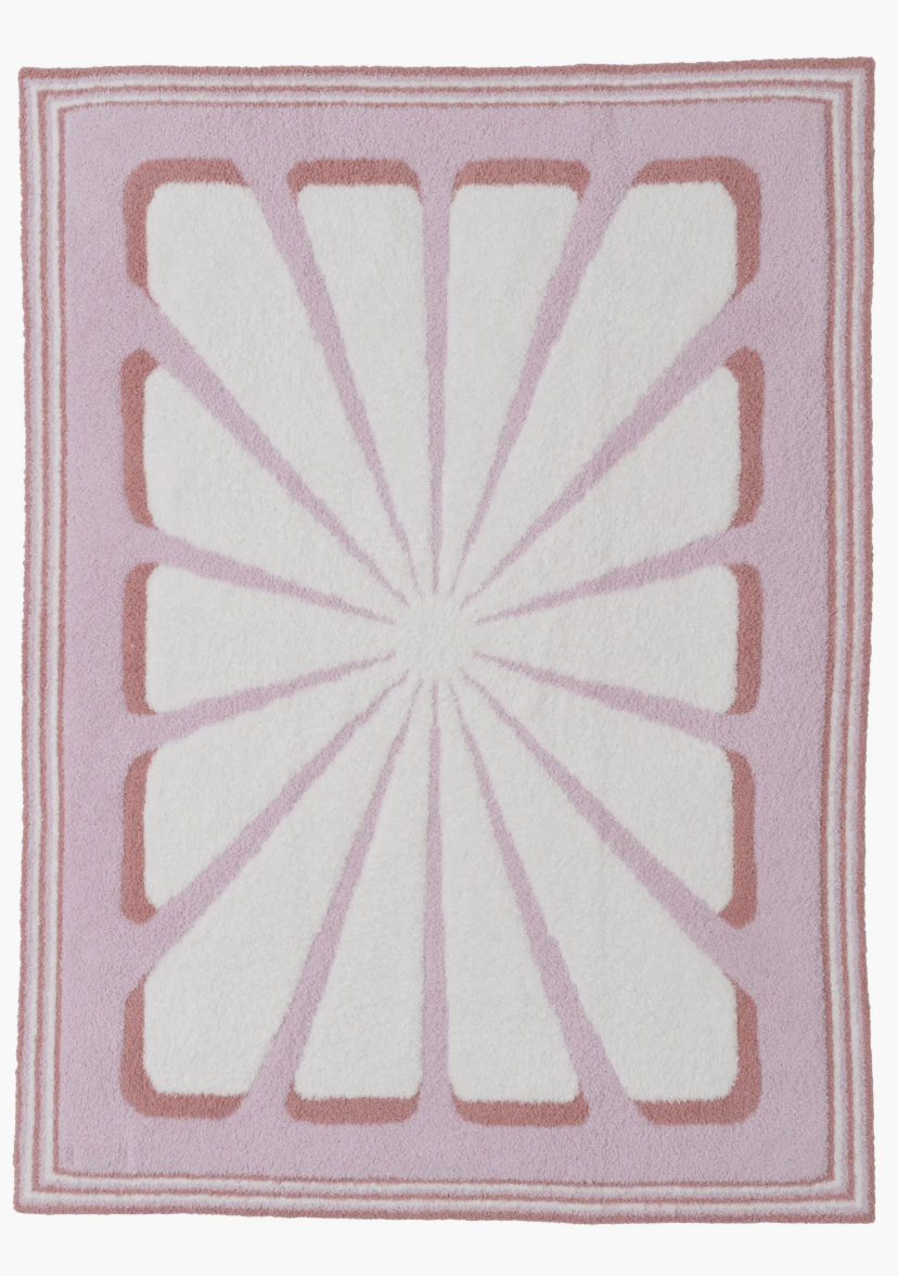 Floral Sunburst Stroller Blanket