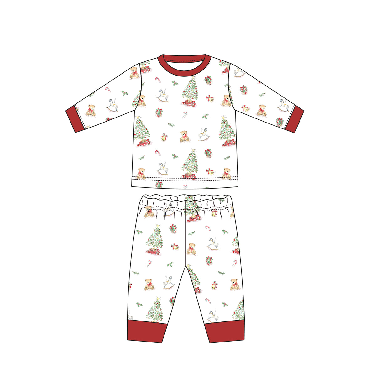 Christmas Tree Printed Kid Set
