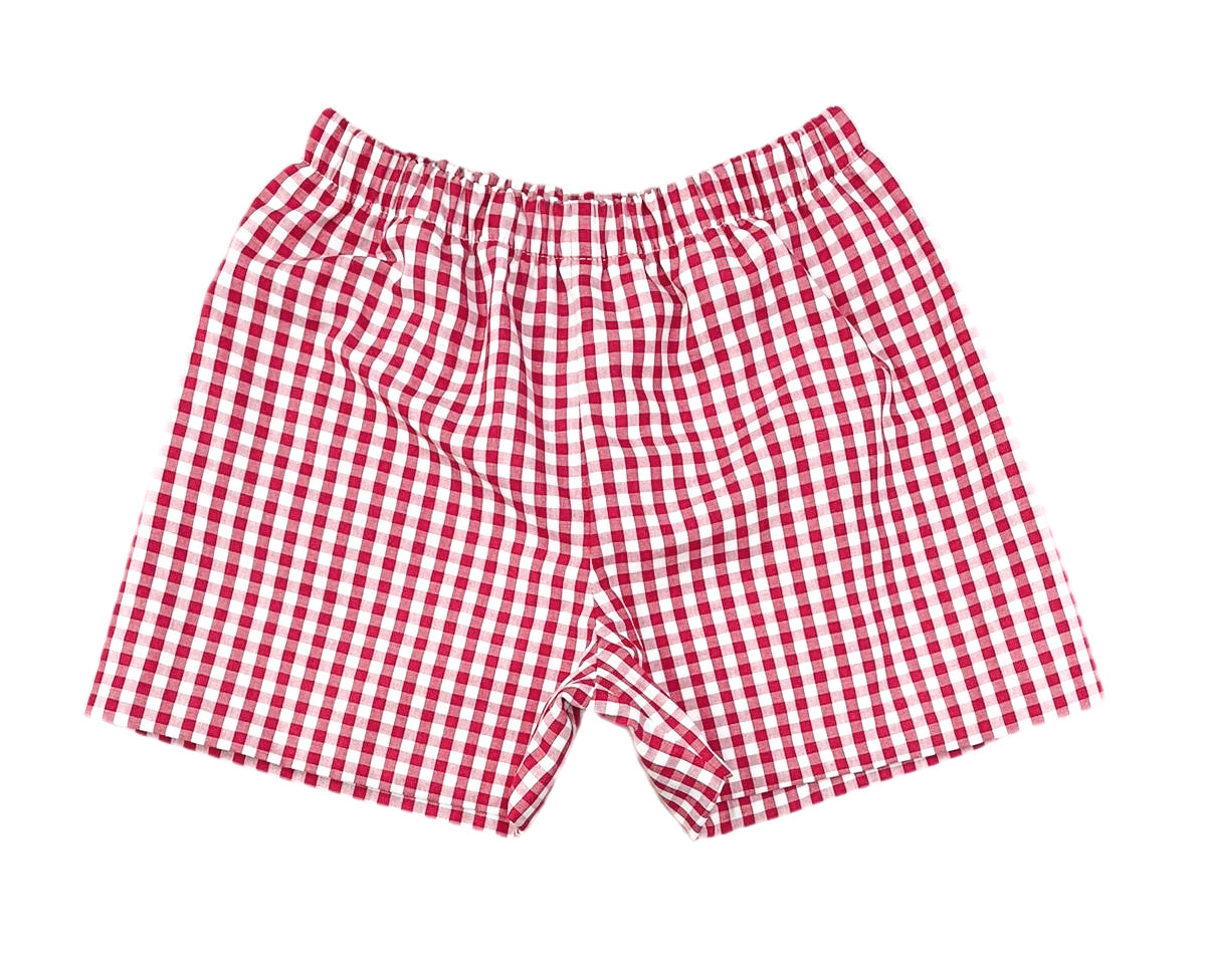 Red Gingham Conrad Short (Kid)