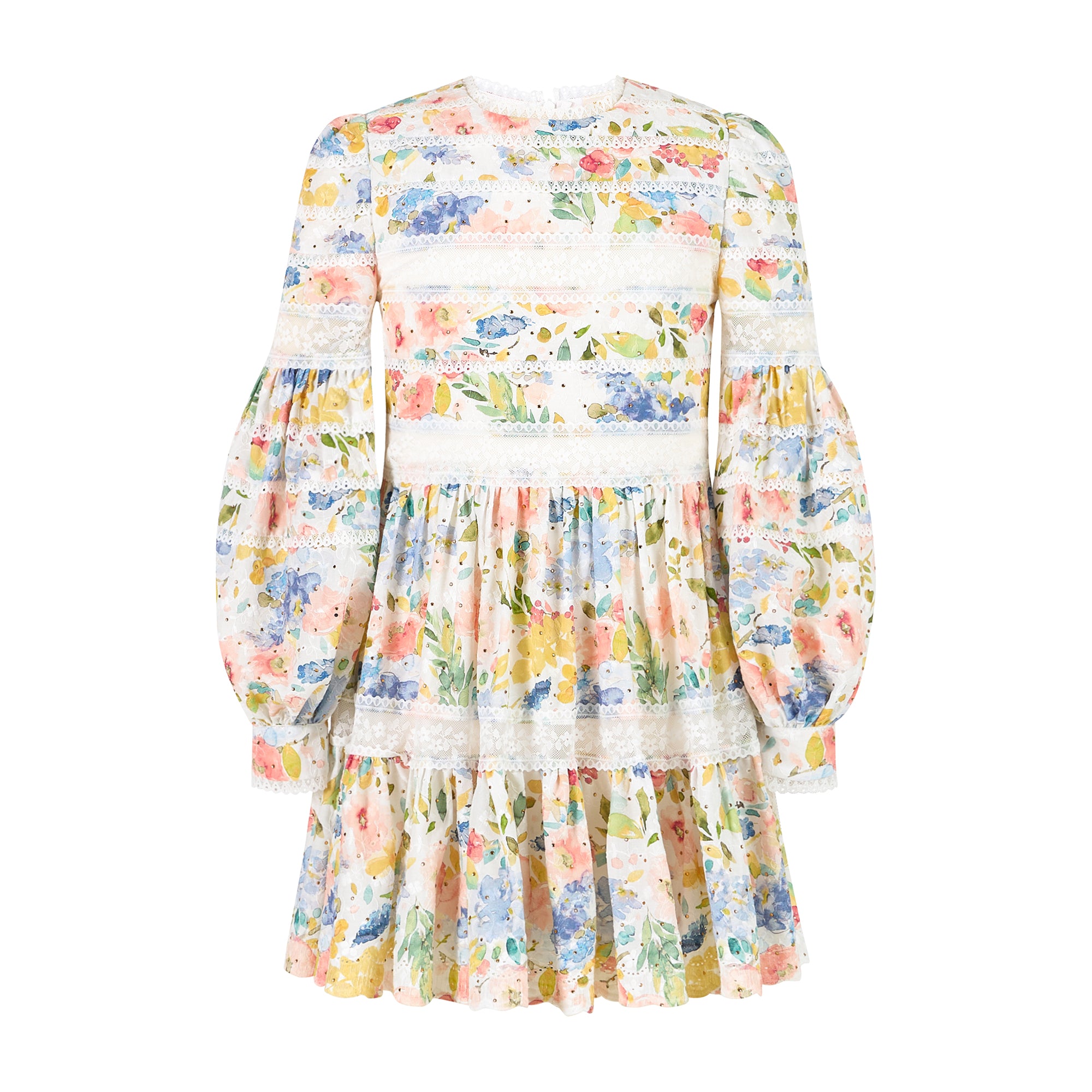 Floral Lina Embroidered Mini Dress