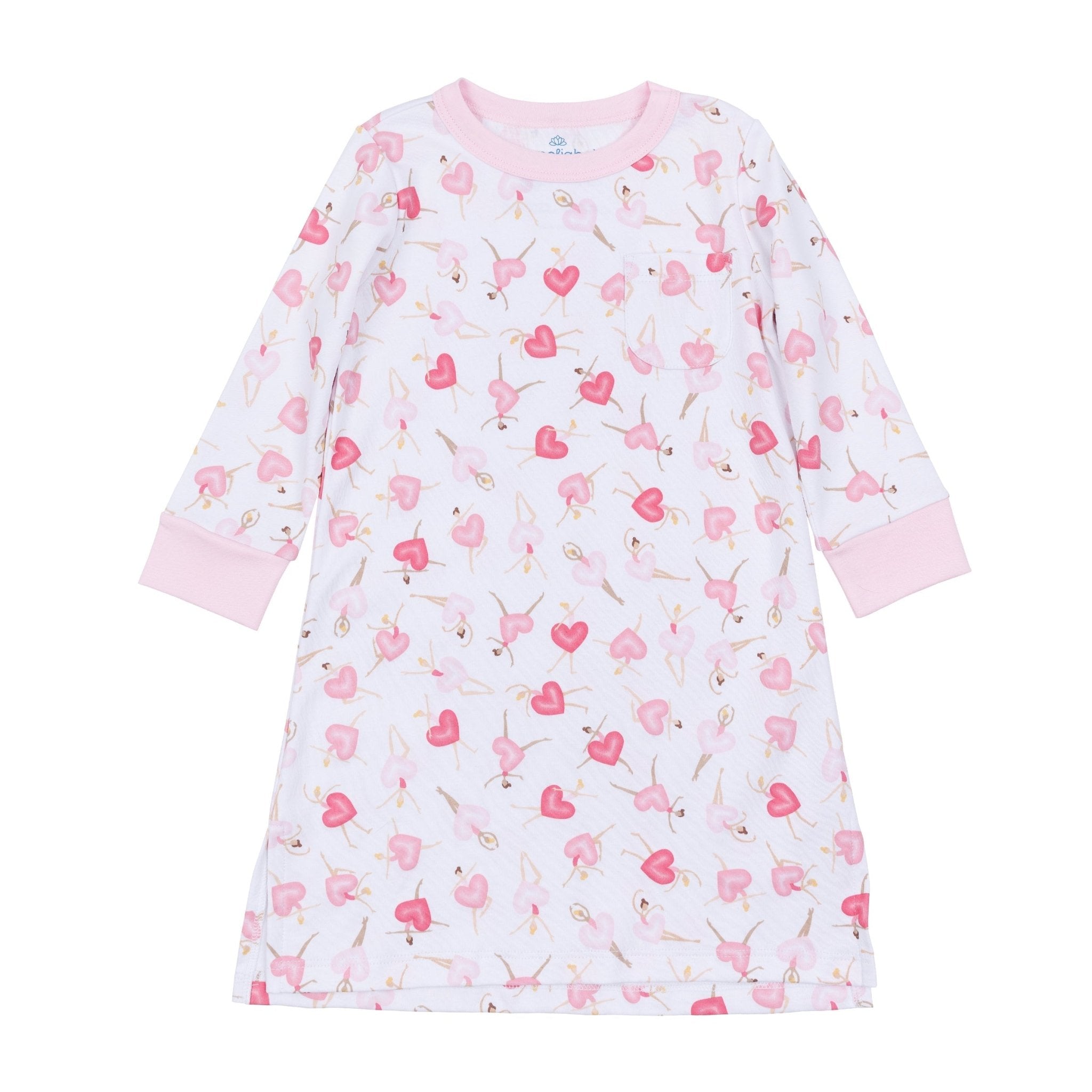 Dancing Hearts Nightdress (Big Kid)