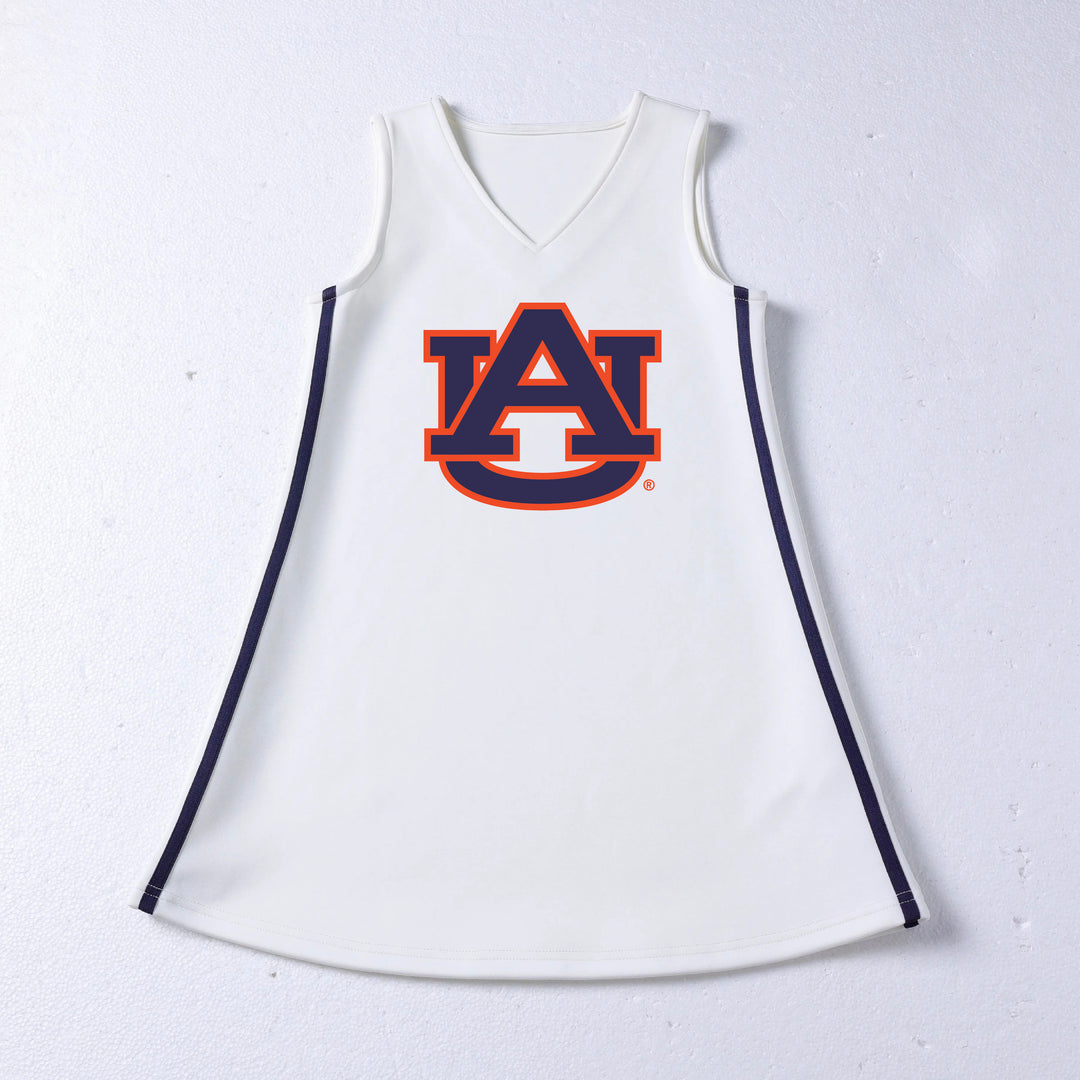 White Auburn Cheer Uniform (Big Kid)