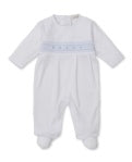 White/Blue CLB Hand Smock Footie
