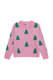 Little Callie Pink Christmas Sweater