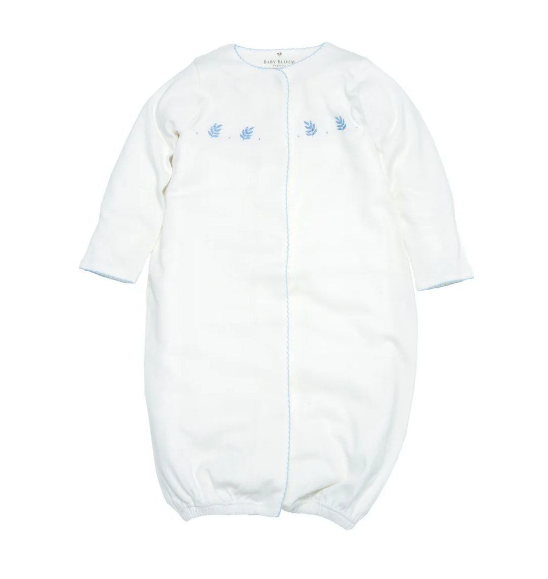 Organic Palm Gown-Blue & Sage