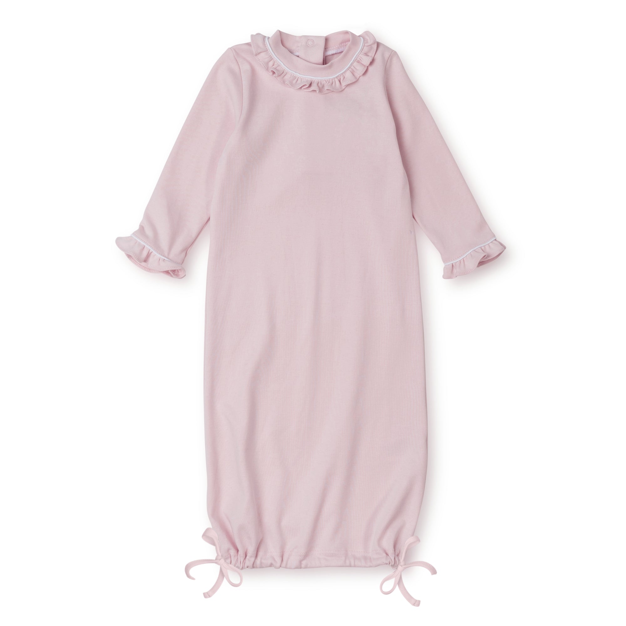 Georgia Gown-Light Pink & White