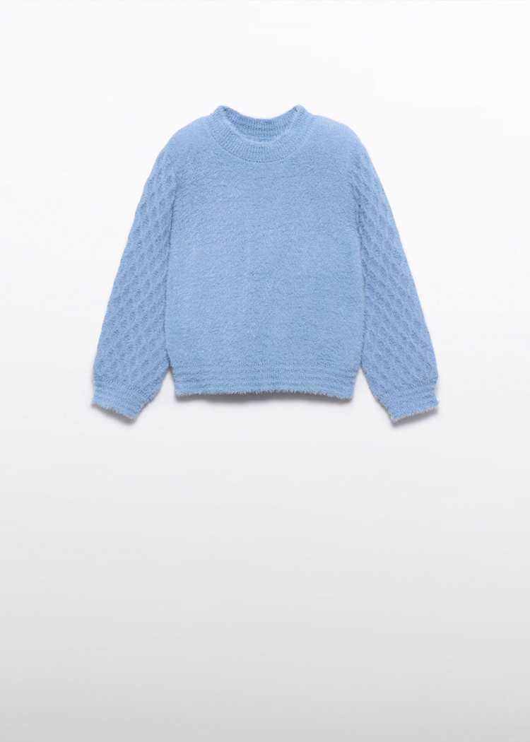 Blue Fuzzy Sweater