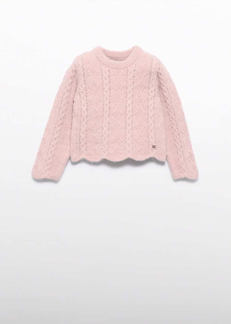 Wavy Knit Sweater