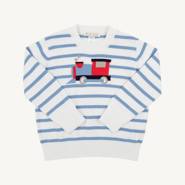 Barrington Blue Train Isaac's Intarsia Sweater