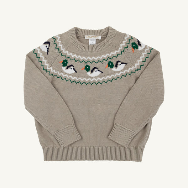 Keeneland Khaki Ducks Isaac's Sweater