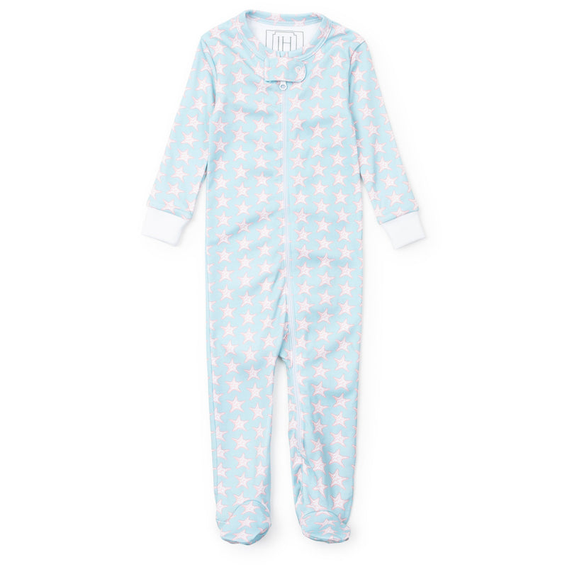 Parker Seaside Starfish Zipper Pajama