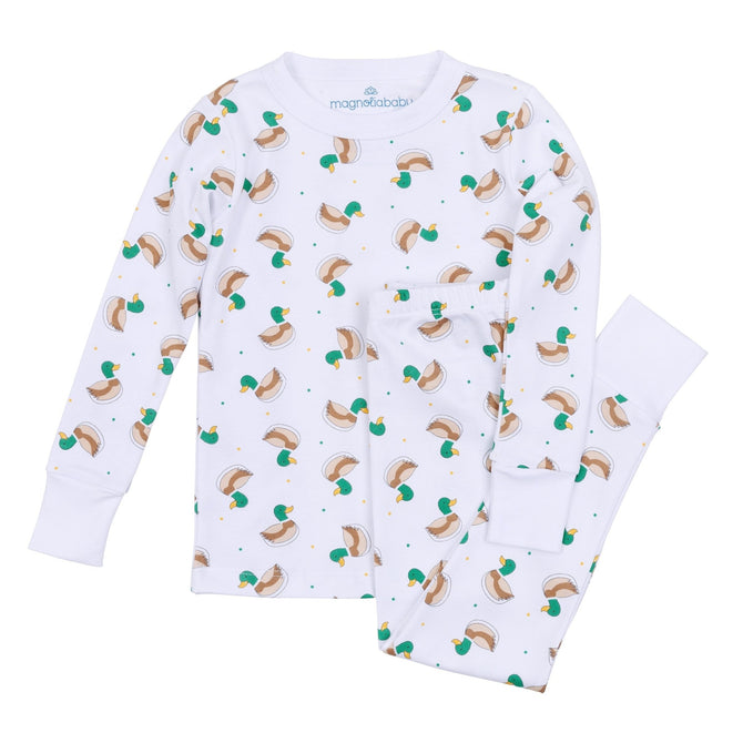 Mini Mallard Long Pajamas (Big Kid)