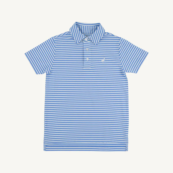 Sunrise Blvd Blue Stripe Prepletic Prim & Proper Polo