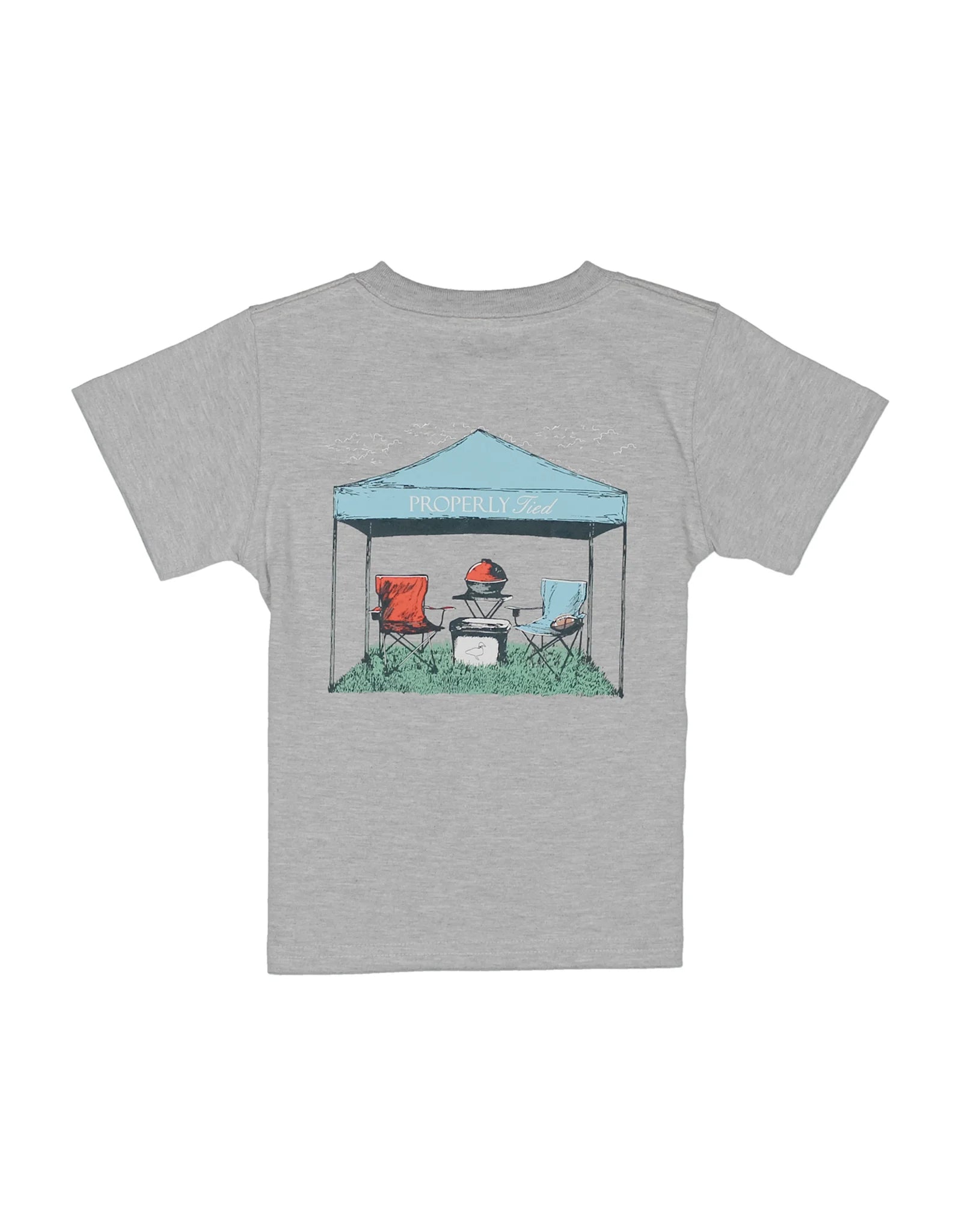 Light Heather Grey Tailgate SS Shirt