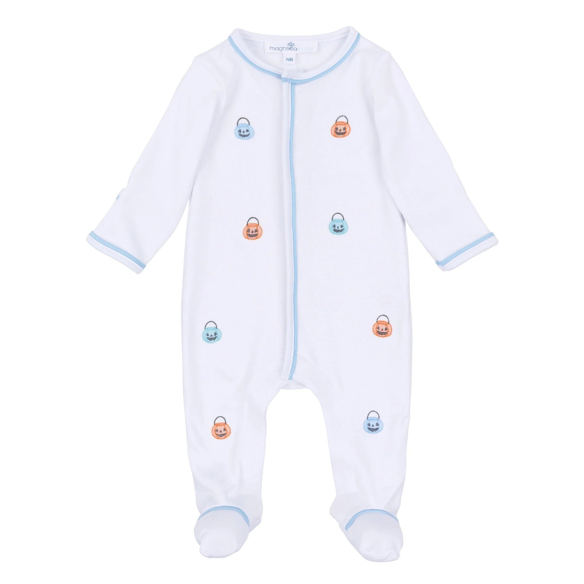 Light Blue Pumpkin Party Footie