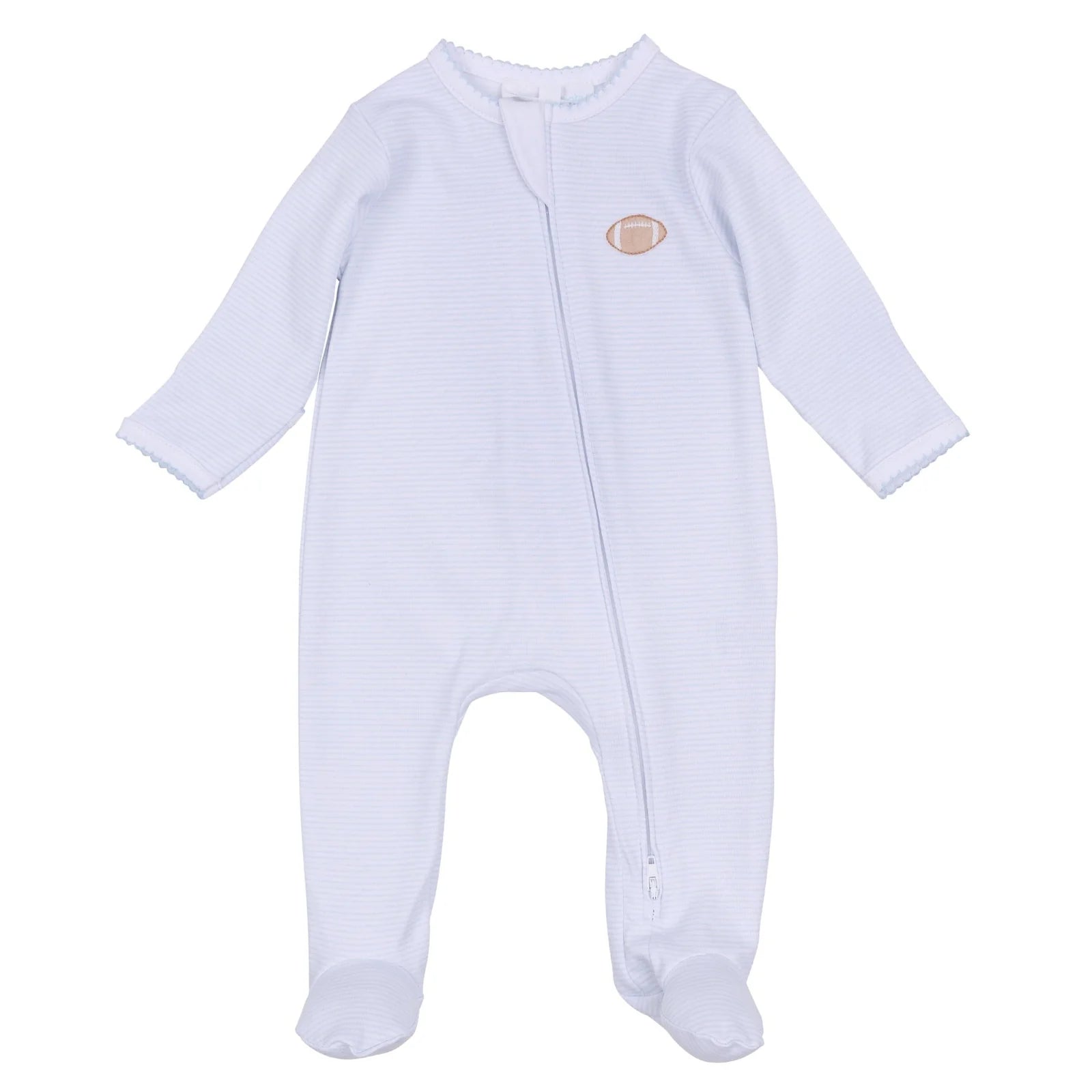 Touchdown Cutie Emb Zipper Footie (Infant)