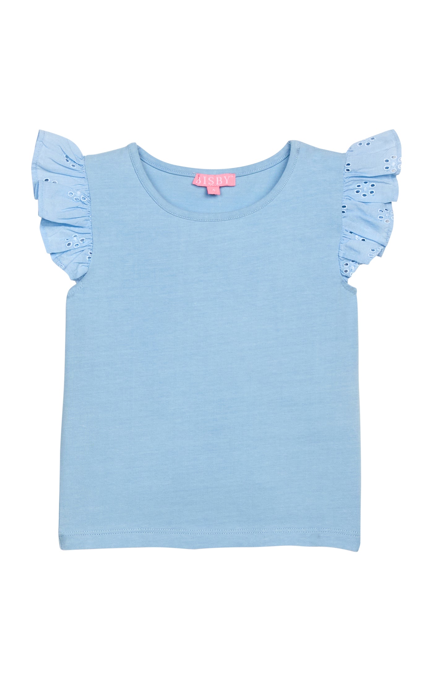 Light Blue Eyelet Tank