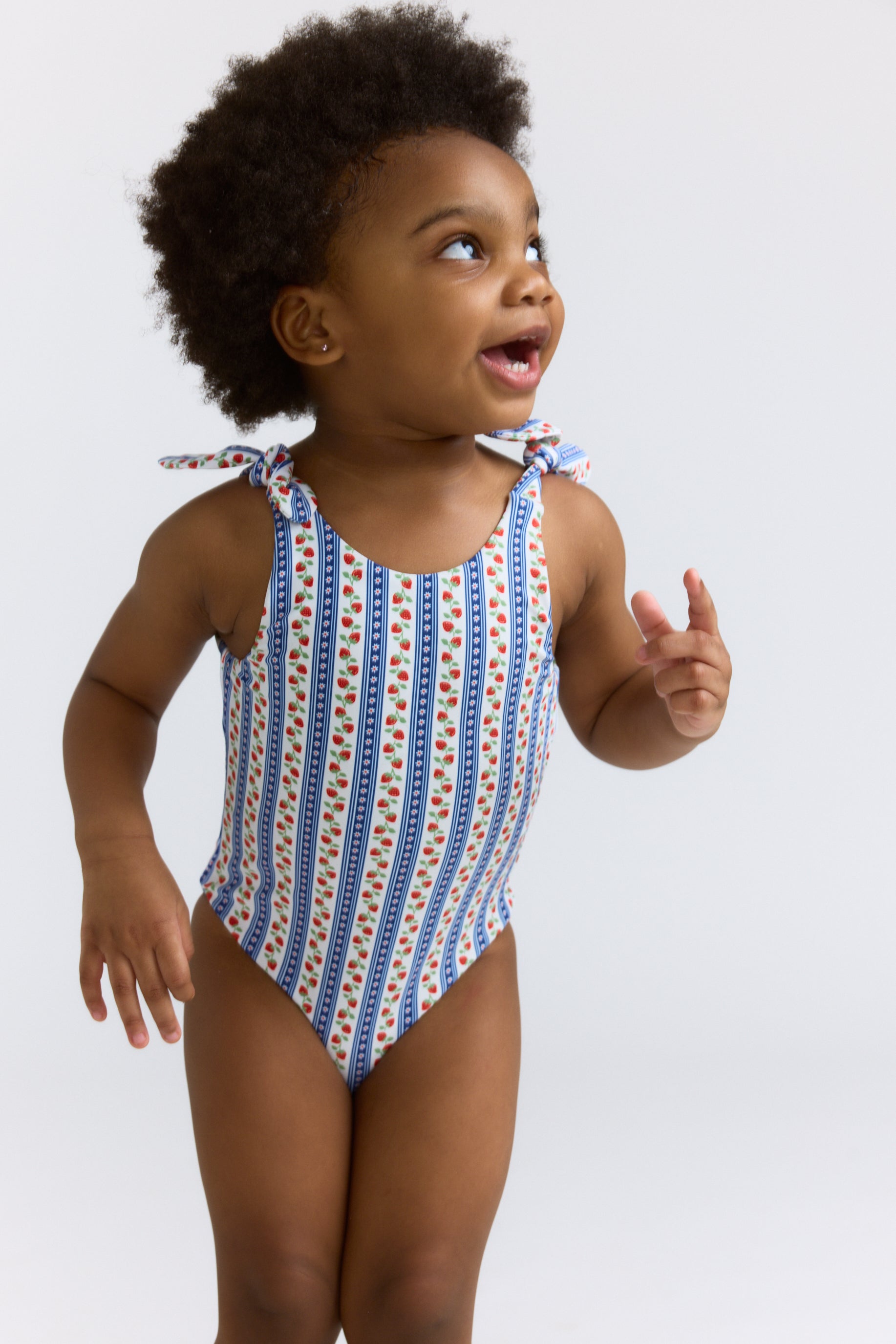 Girls Strawberry Fields Tie Knot One Piece