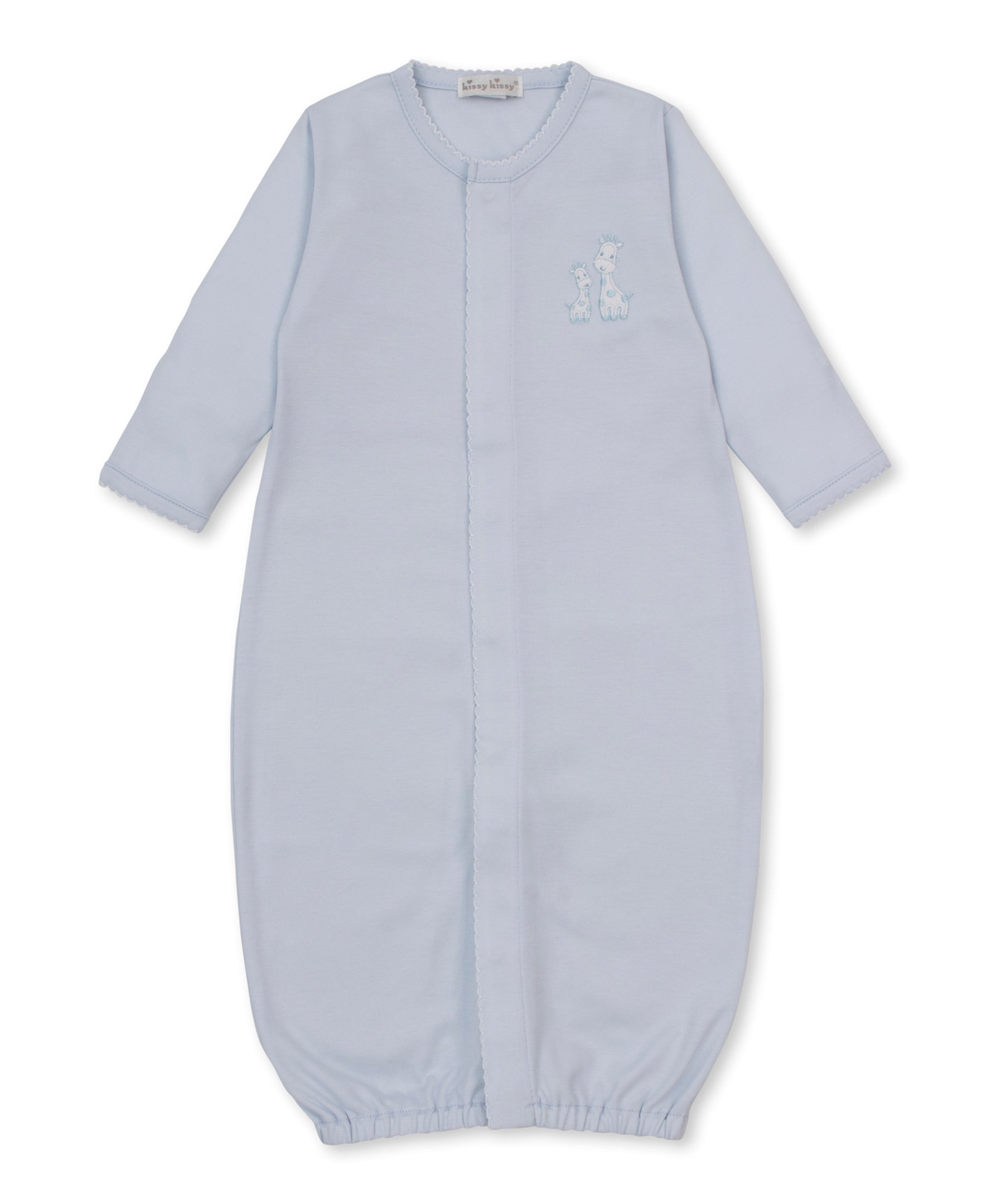 Light Blue Giraffe Laughs Conv Gown