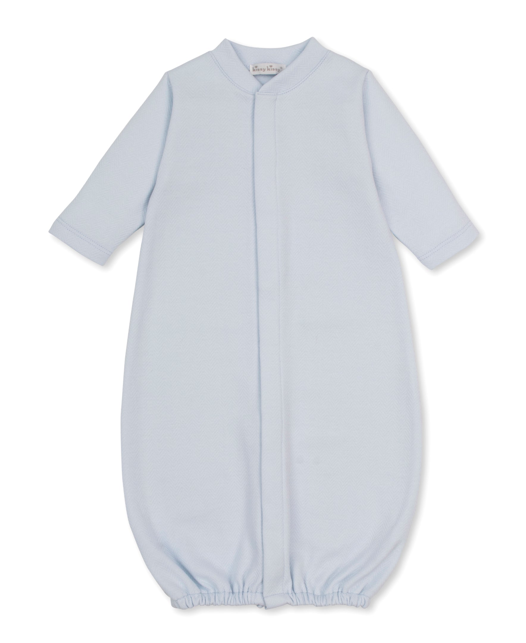 Light Blue Jacquard Baby Blessings Converter Gown