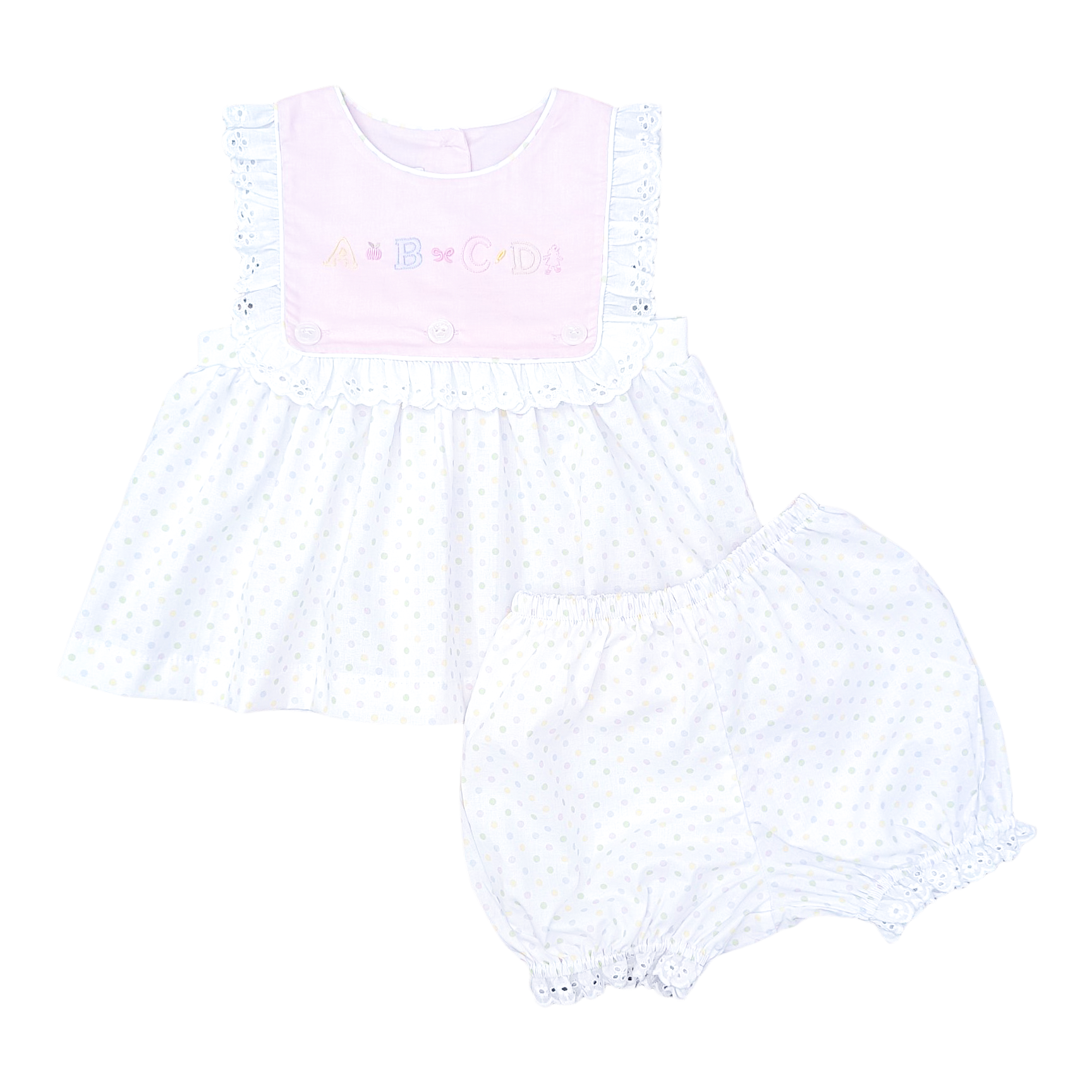 Pastel Bitty Dot w/ ABC Jill Bloomer Set