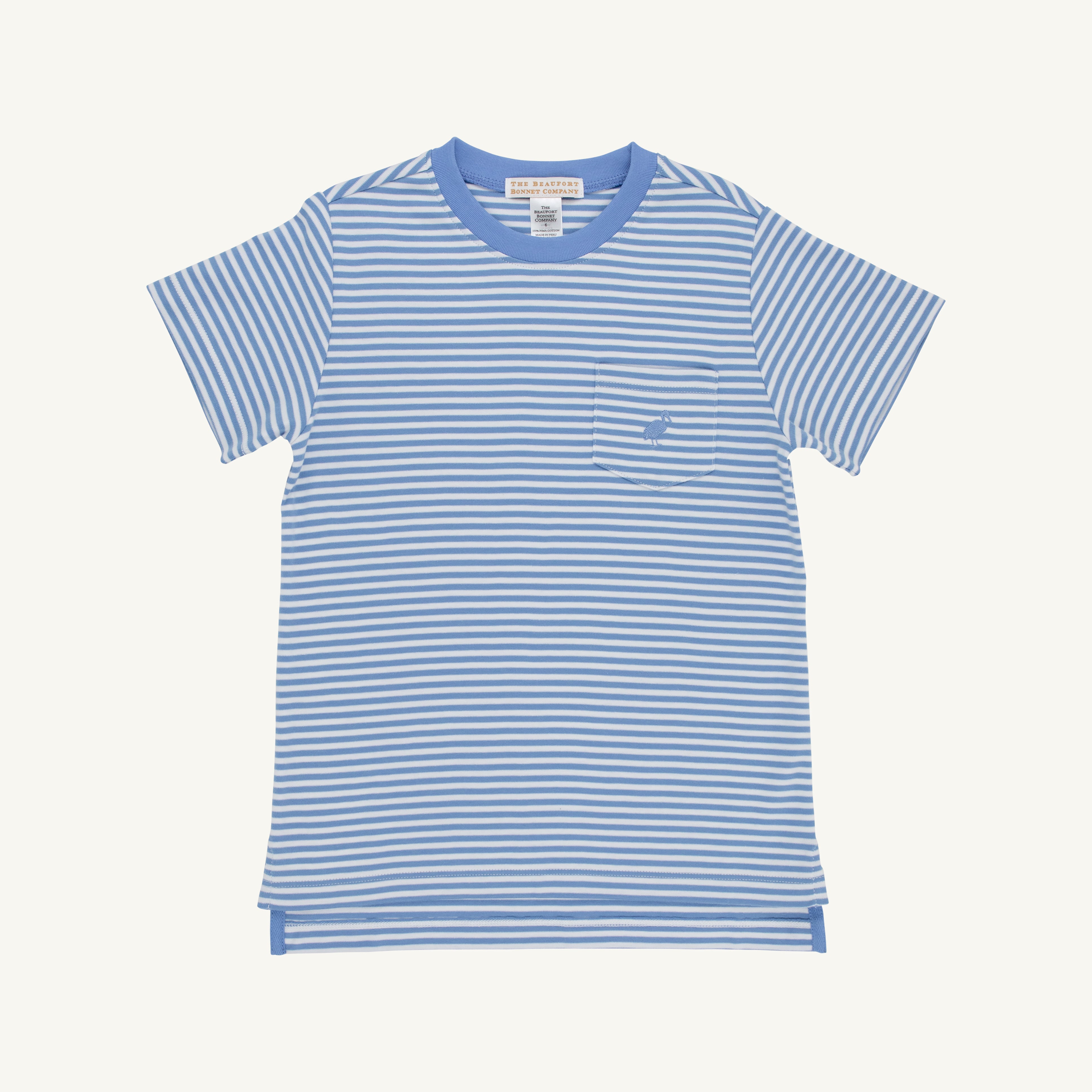 Sunrise Blvd Blue Stripes SS Carter Crewneck
